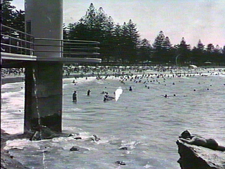 View of Manly Beach from near the surf pavilion