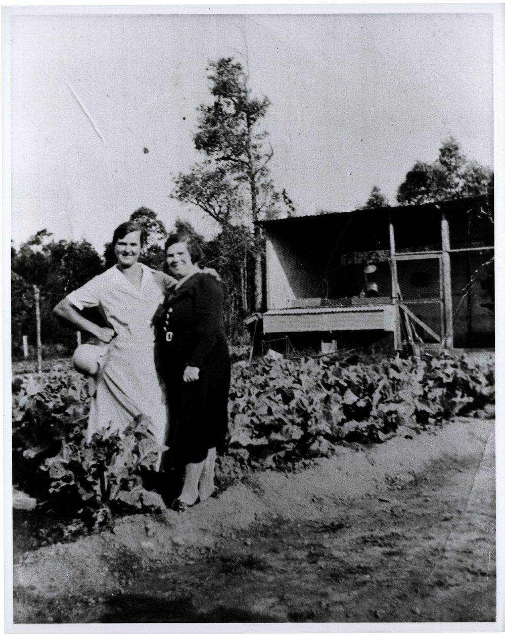 Berta Cunico on the farm, Dee Why