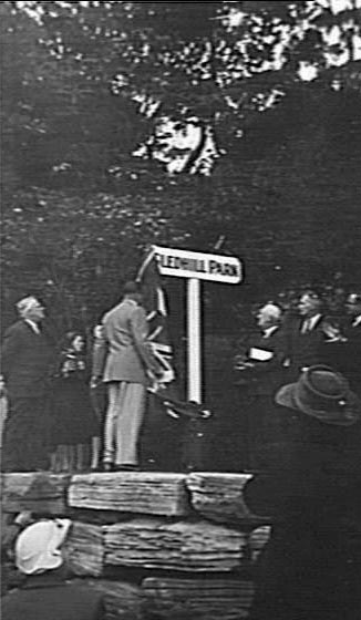 Dedication of Gledhill Park, Manly