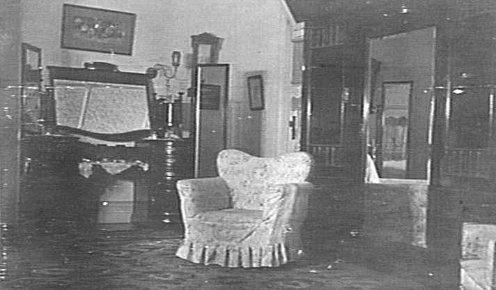 Interior view of room in a house