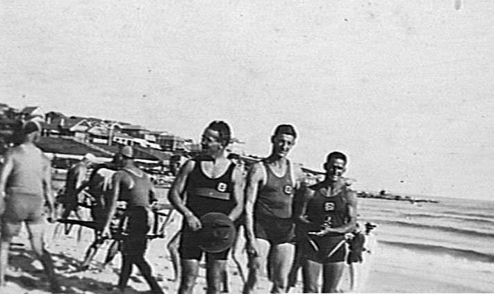 Frank Beaurepaire and two team members