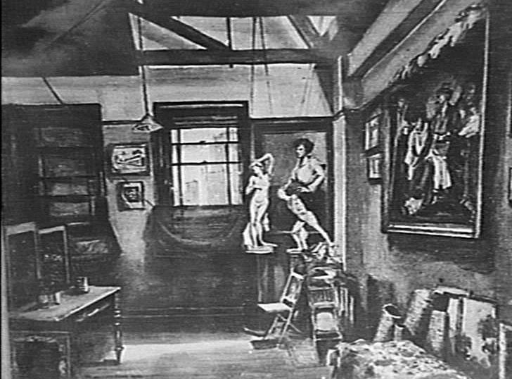 Sketch by Antonio Dattilo-Rubbo of the artist's studio