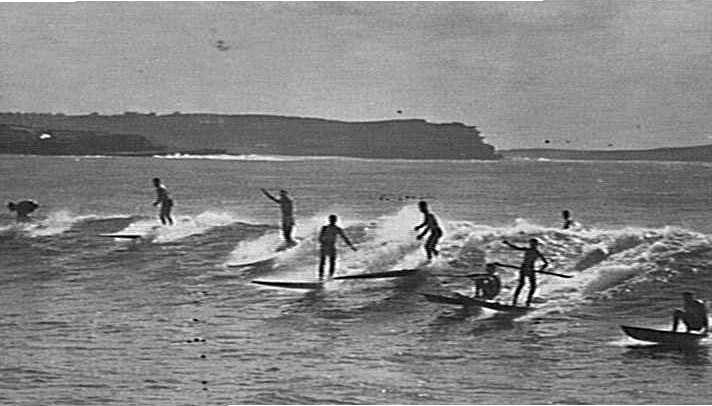 Surfers at Manly