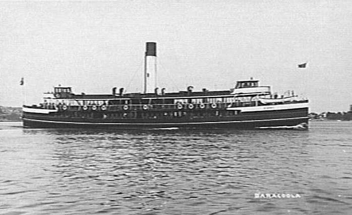 Ferry "Baragoola" on Sydney Harbour