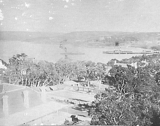 Houses on Eastern Hill and Manly Cove.