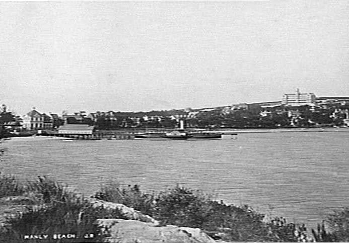 View across Manly Cove to Manly Wharf and the Eastern Hill