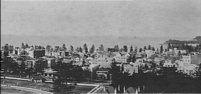 View over Manly Cove and district