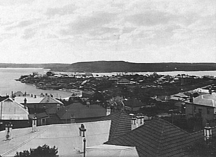 View over houses at Little Manly