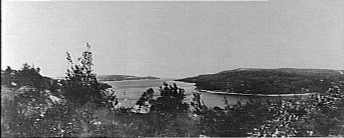 View over North Harbour to Dobroyd Head