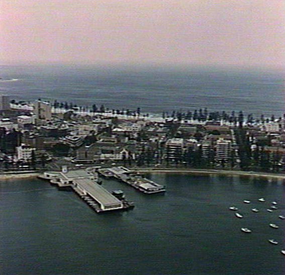 Aerial view of Manly, 1980s