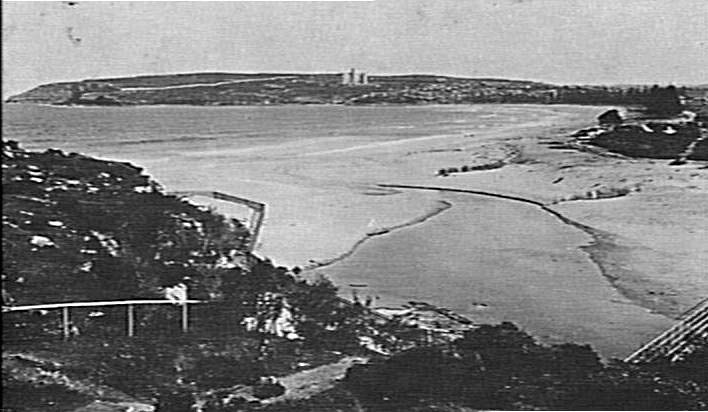 Queenscliff Beach and the mouth of Manly Lagoon