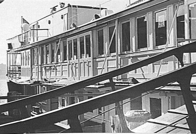 A Manly Ferry with gangway in place, Manly 1983