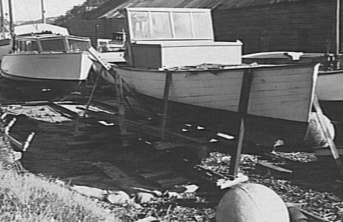 Boats and boatsheds at The Spit