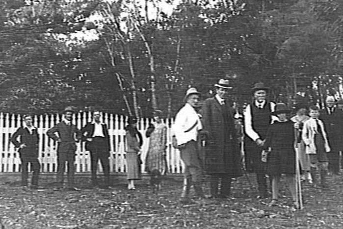 Gathering at Wheeler's Grave, Narrabeen