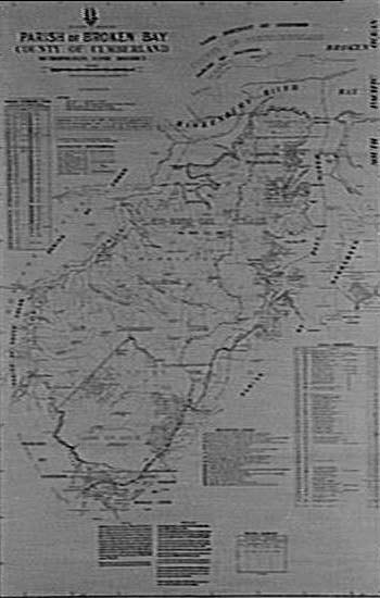 Map of parish of Broken Bay