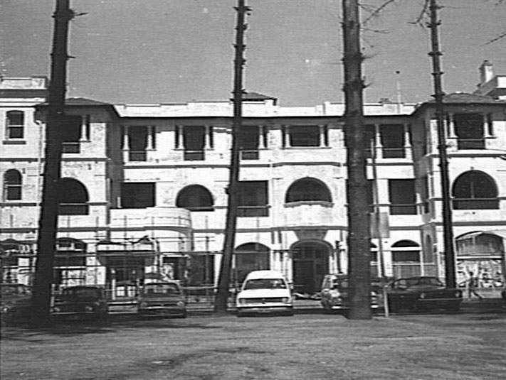 Facade of Hotel Pacific prior to demolition, Manly 1976