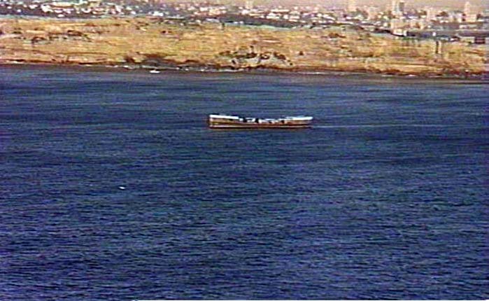 "Dee Why" prior to scuttling, 1976