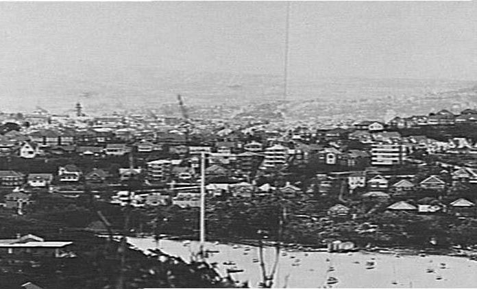 View over North Harbour to Fairlight, 1969