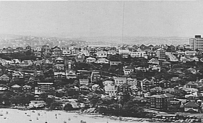 View over North Harbour to Fairlight, 1969