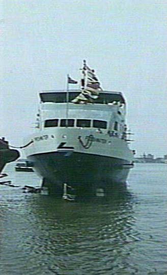Launching of M. V. "Freshwater", 1982
