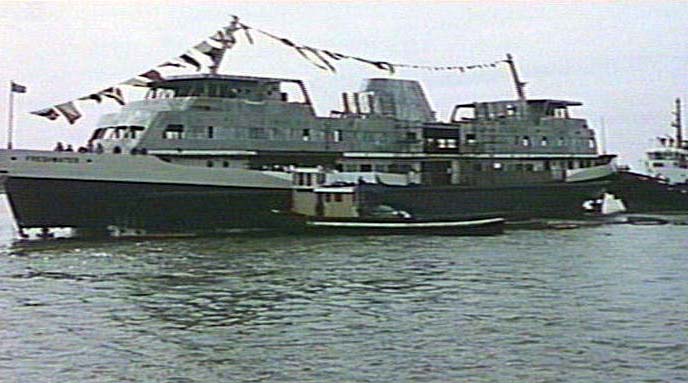 Launching of M. V. "Freshwater", 1982