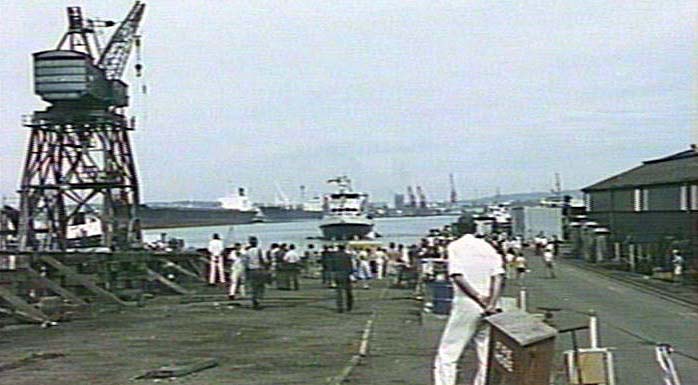 Launching of M. V. "Freshwater", 1982