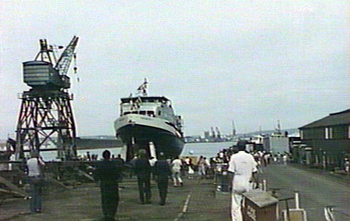 Launching of M. V. "Freshwater", 1982