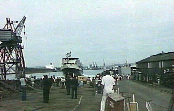 Launching of M. V. "Freshwater", 1982