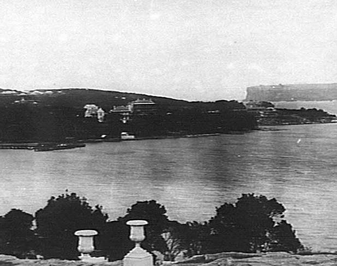 View over Manly Cove to Smedley's Point and South Head, c 1880