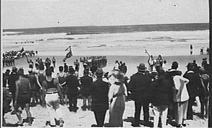 Surf Carnival on Manly Beach, c 1921