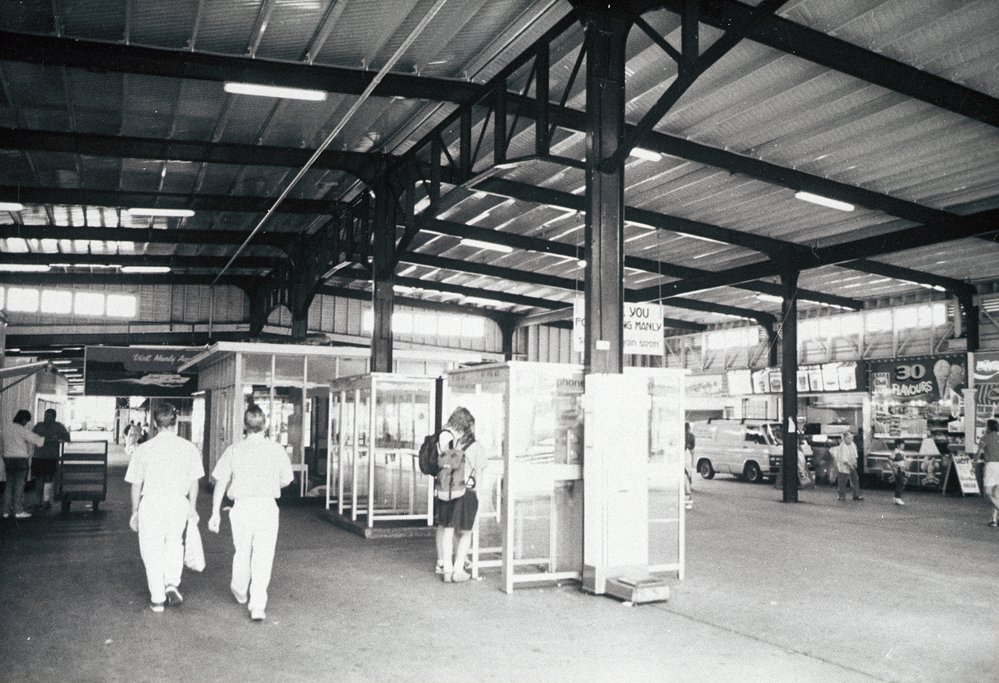 Interior of Manly Wharf prior to remodelling, 1989