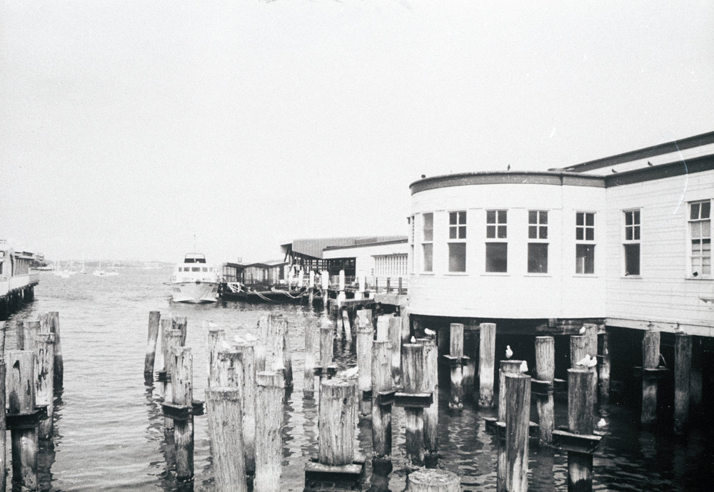 Eastern side of Manly Wharf prior to remodelling, 1989