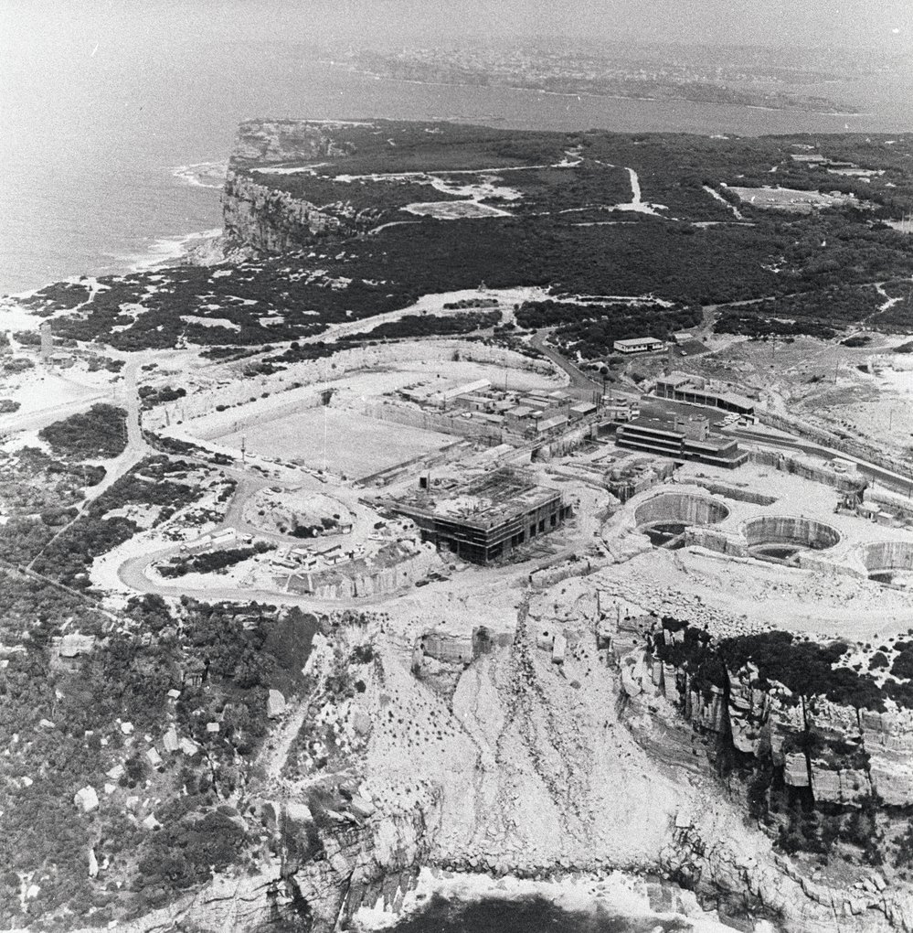 Aerial view of North Head Sewage Treatment Plant, Manly