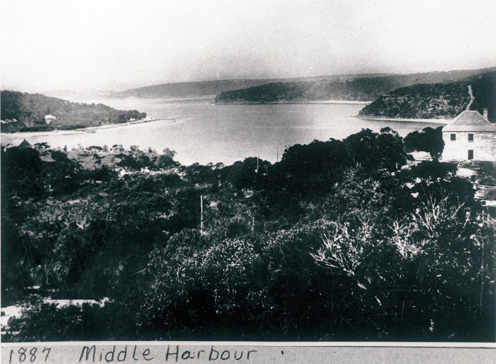 Middle Harbour with Peter Ellerys home in the foreground