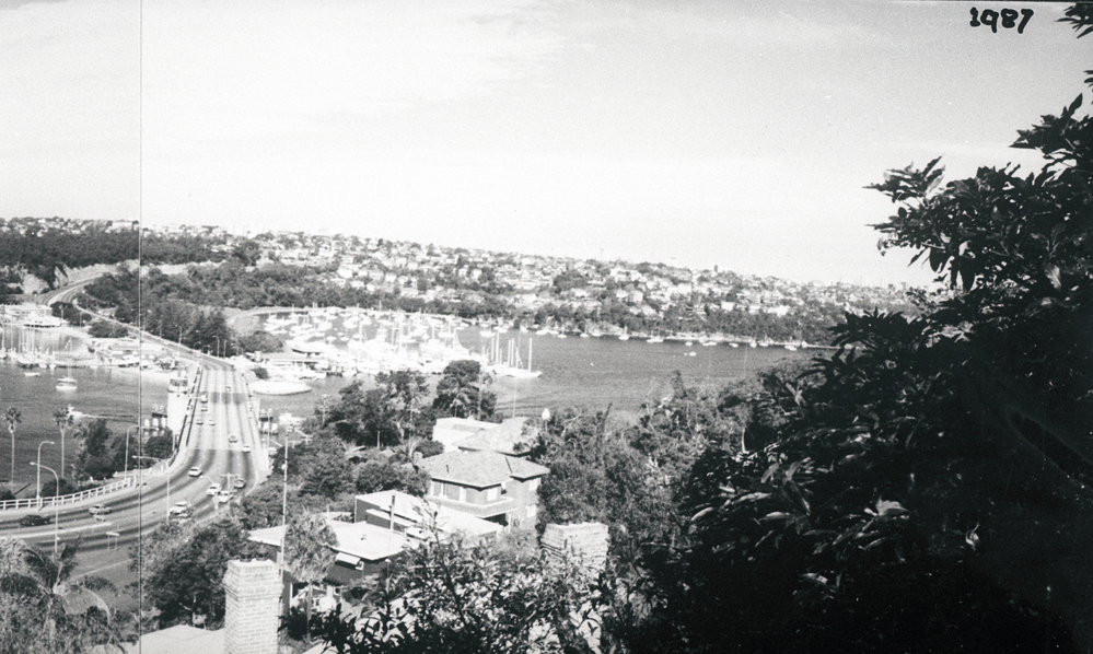A view of the Spit Bridge and Pearl Bay taken from Seaforth
