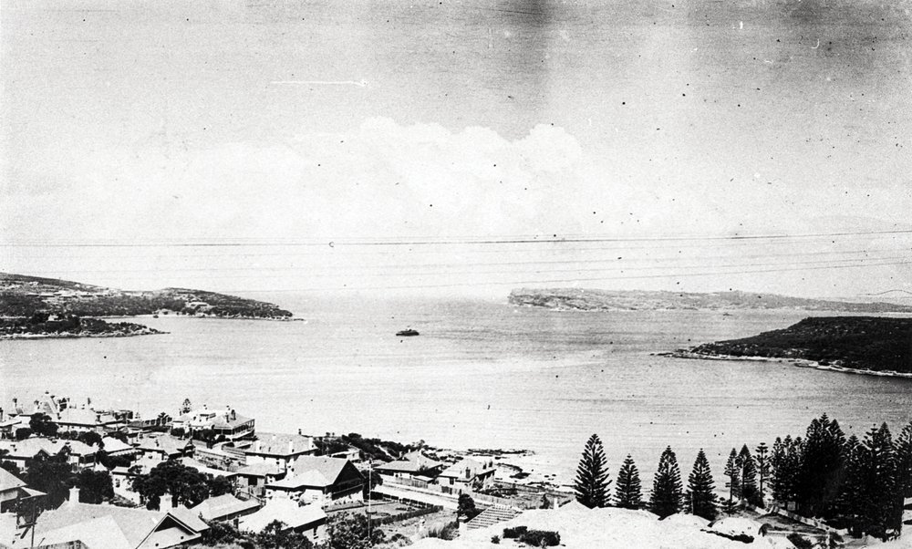 A view of North Harbour and Sydney Heads taken from Fairlight