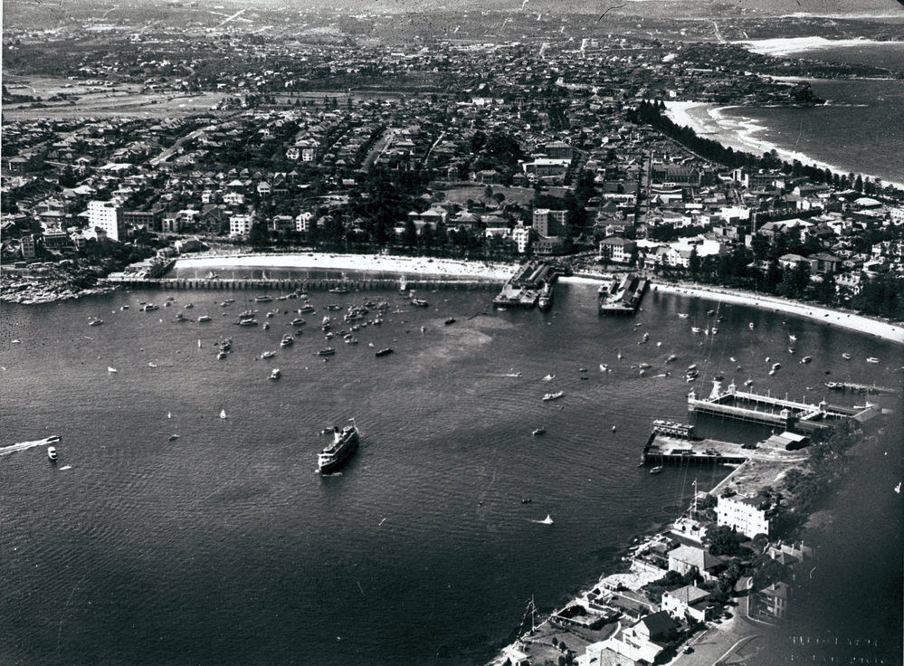 Manly Cove and district, taken from the air