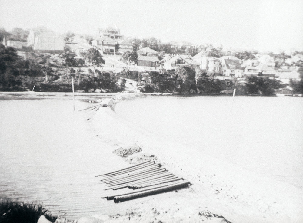 The Head of North Harbour during reclamation work, Balgowlah