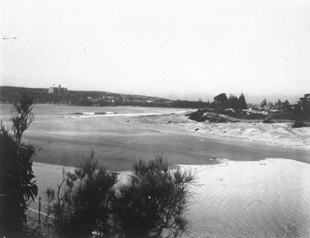 Mouth of Manly Lagoon, view of Manly Beach in background