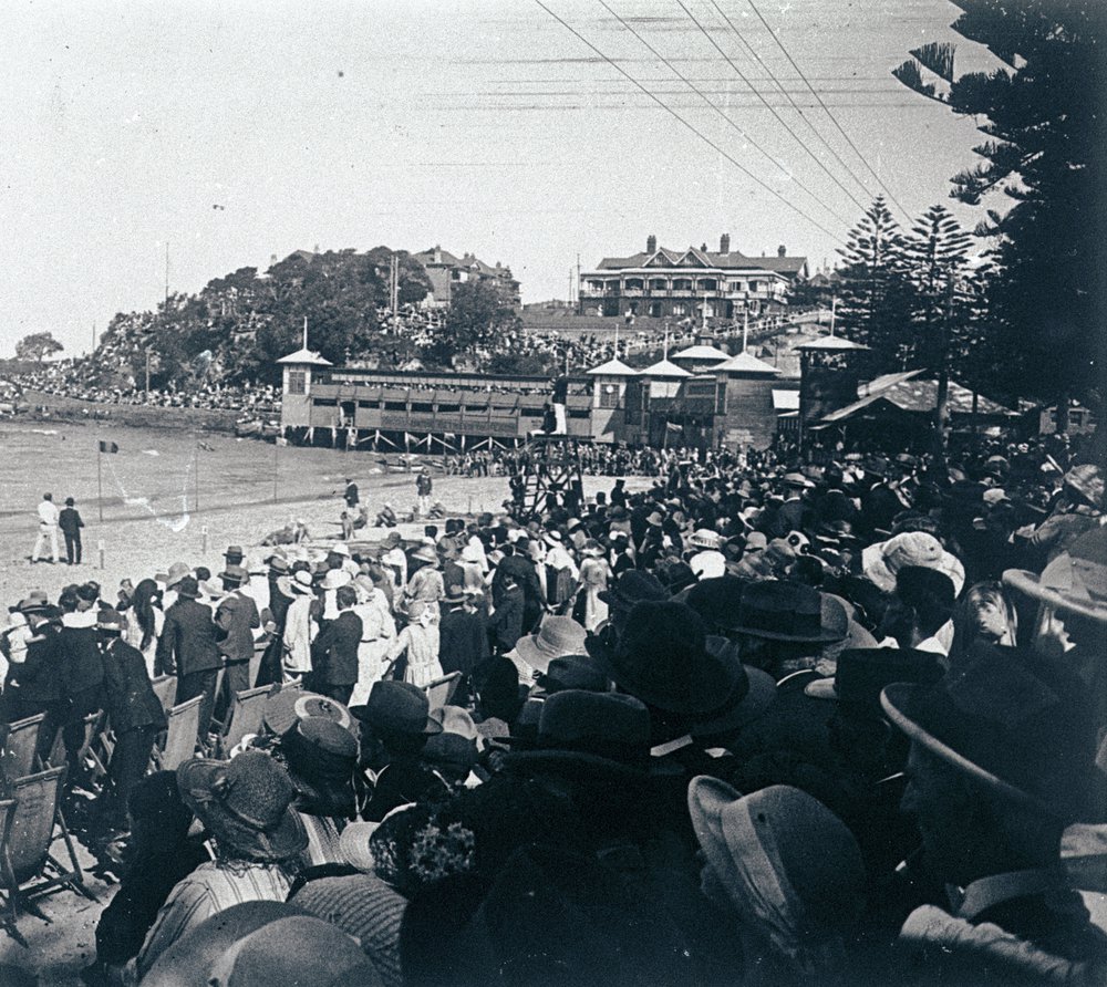 Manly Beach during a Surf Carnival