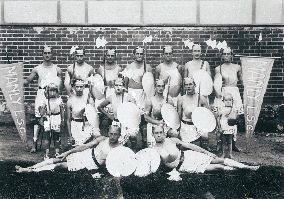 Members of Manly Life Saving Club in costume