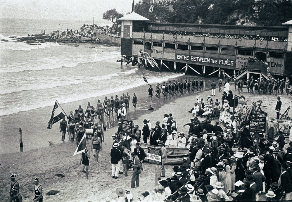 Surf Carnival, Mens march past on Manly Beach