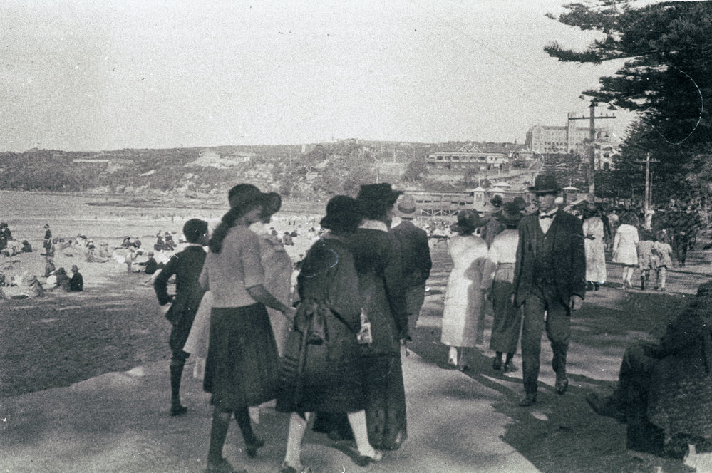 People on the Promenade at Manly Beach