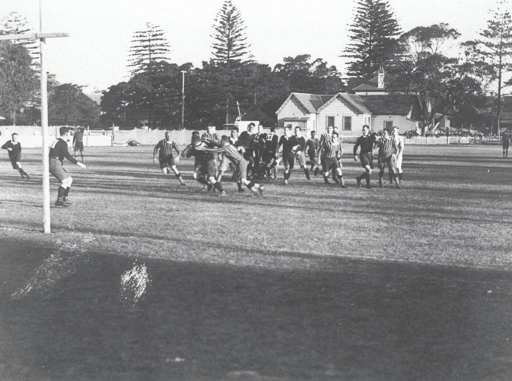 Manly Rugby Union Club playing on Manly Oval