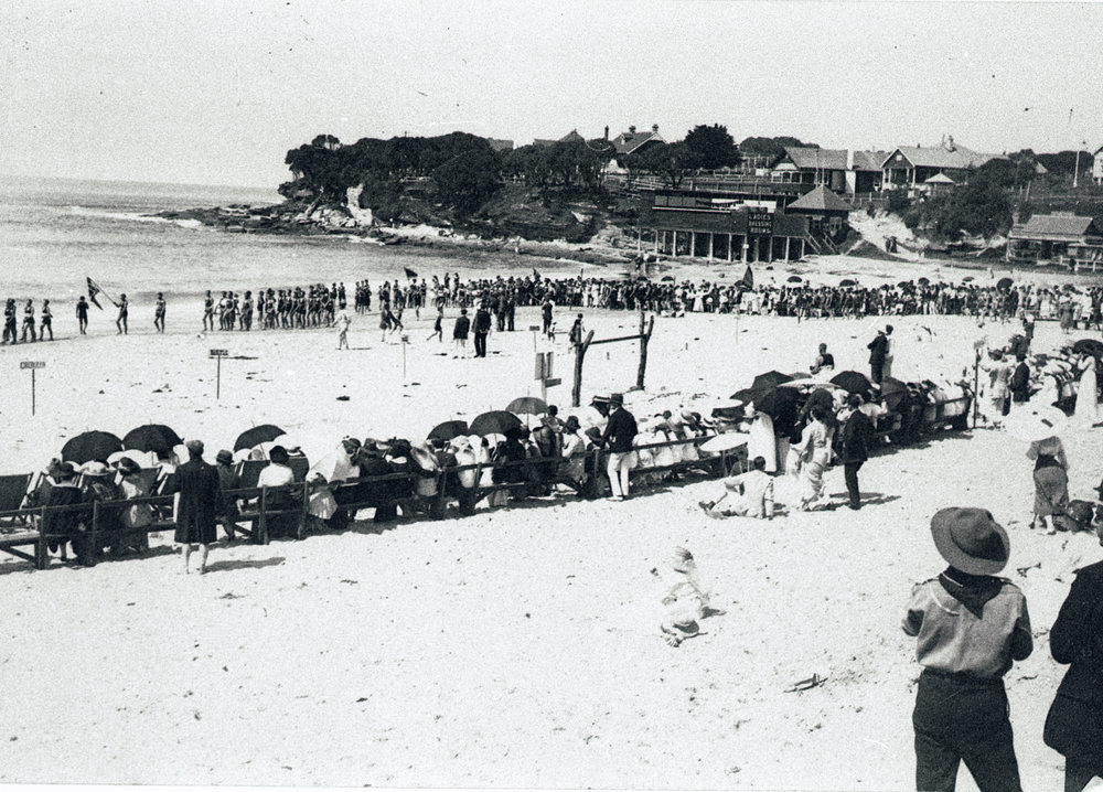 A surf carnival in progress, unidentified beach
