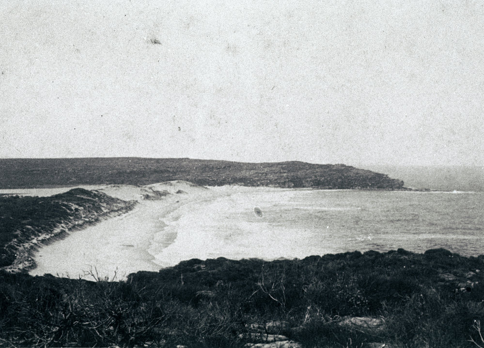 View looking north over Curl Curl Lagoon and Curl Curl Beach