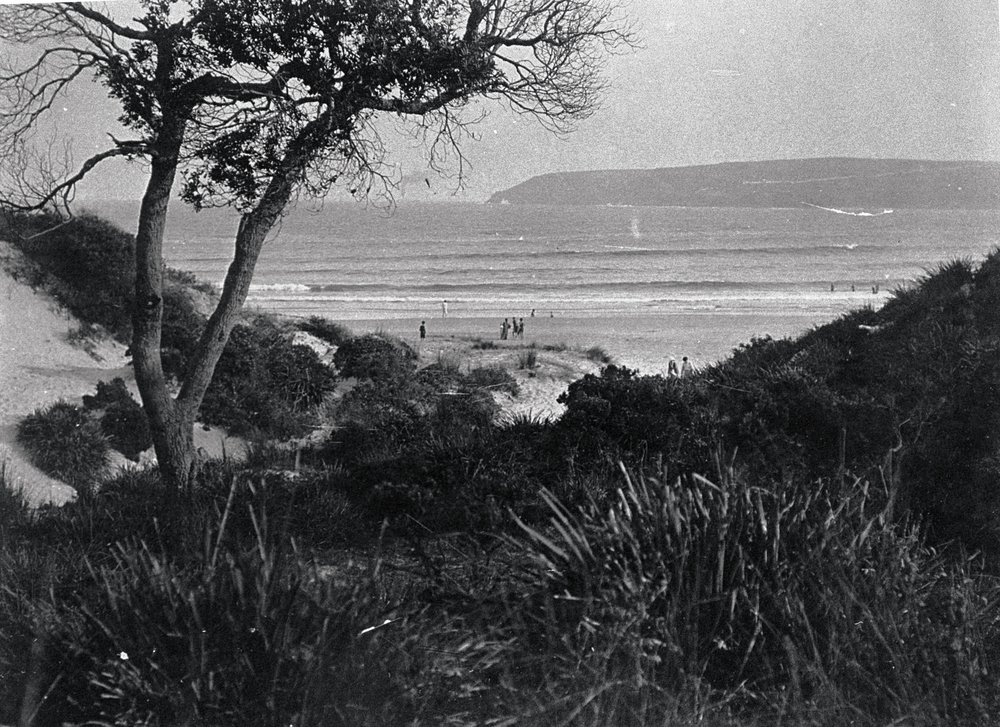 View across Freshwater Beach to North Head