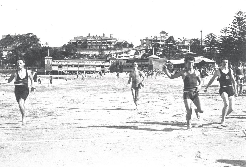 Beach sprint on Manly Beach