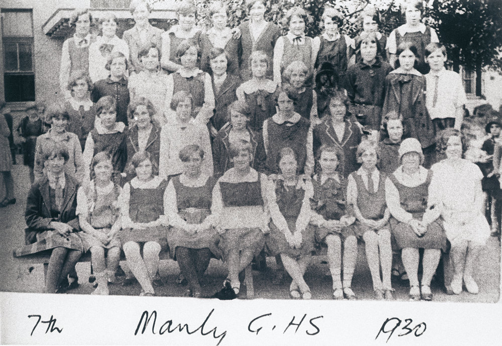 Manly Girls High School pupils, 7th Class, 1930
