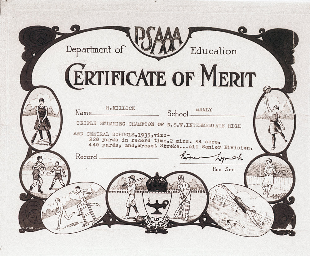 Certificate of Merit, New South Wales Department of Education